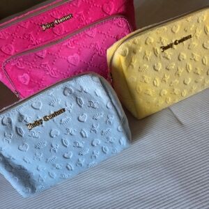 Juicy Couture Pink Cosmetic/travel Bag